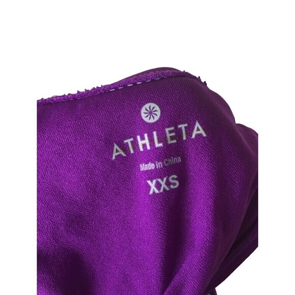 Athleta Purple Tankini Size XXS Adjustable Cross Strap UPF Quick Dry Swim Top - Picture 5 of 5